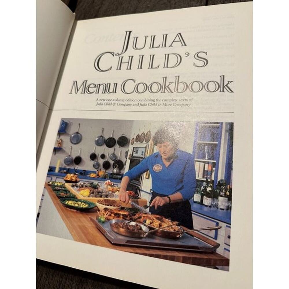 Julia Child‎ Menu CookBooks - Picture 2 of 4